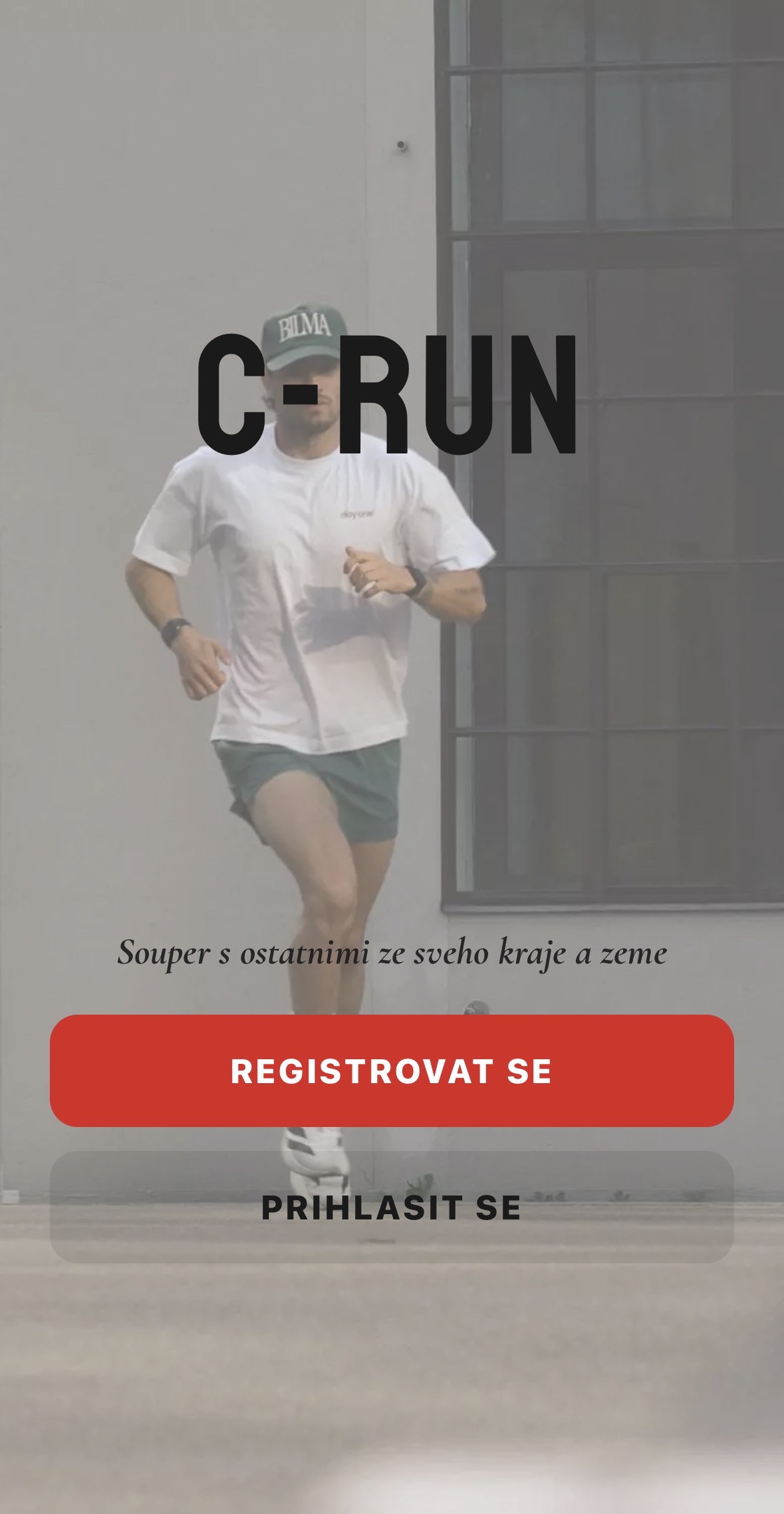 C-RUN - obrazovka ve světlém módu