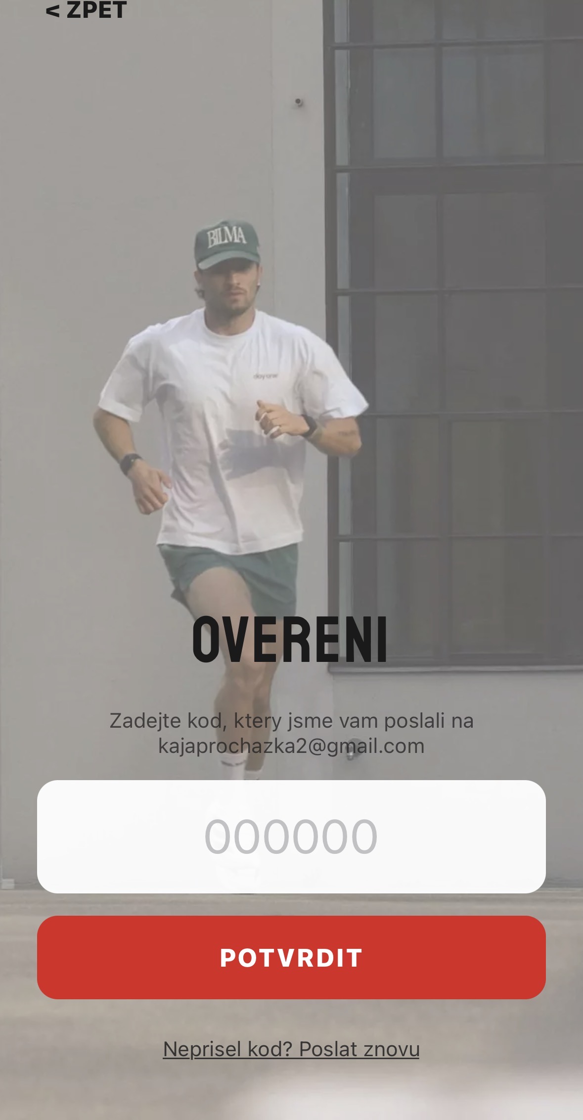 C-RUN - obrazovka ve světlém módu